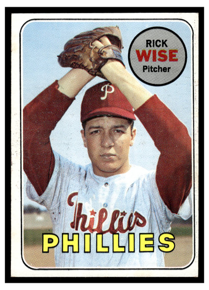 1969 Topps Rick Wise #188 Low Grade front of card