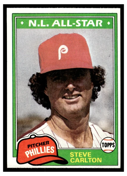 1981 Topps Steve Carlton #630 All-Star HOF Good front of card