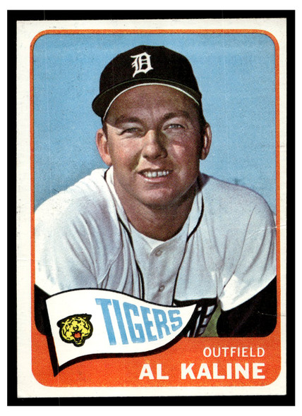 1965 Topps Al Kaline #130 HOF Low Grade - Creases front of card