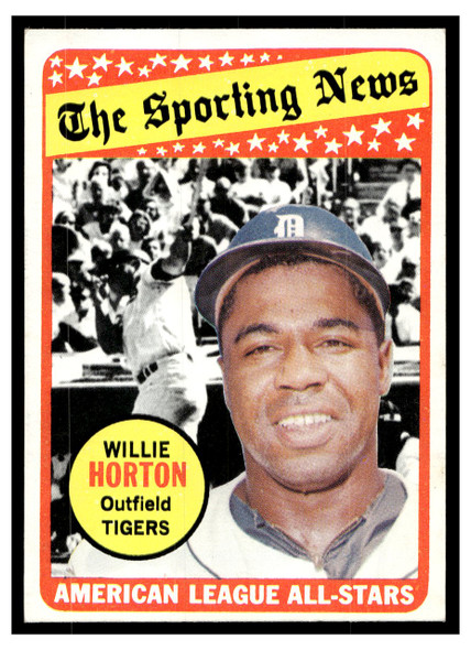 1969 Topps Willie Horton #429 Sporting News All-Star Good front of card
