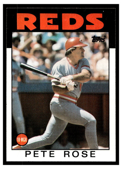 1986 Topps Pete Rose #1 Good front of card