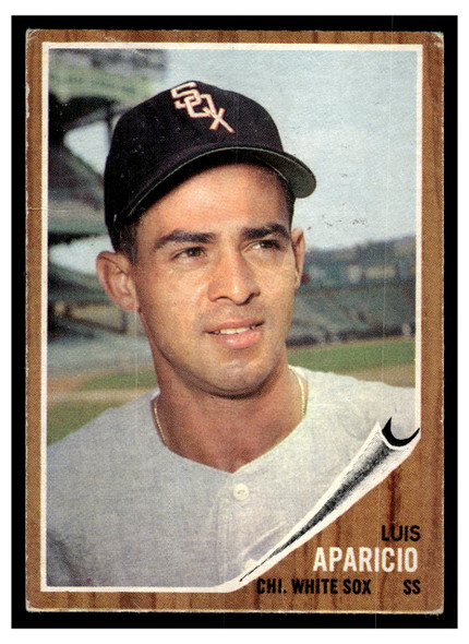 1962 Topps Luis Aparicio #325 HOF Low Grade - Creases front of card
