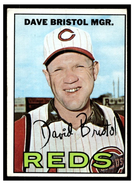 1967 Topps Dave Bristol #21 Good front of card
