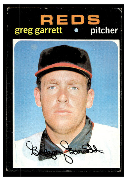 1971 Topps Greg Garrett #377 Low Grade front of card