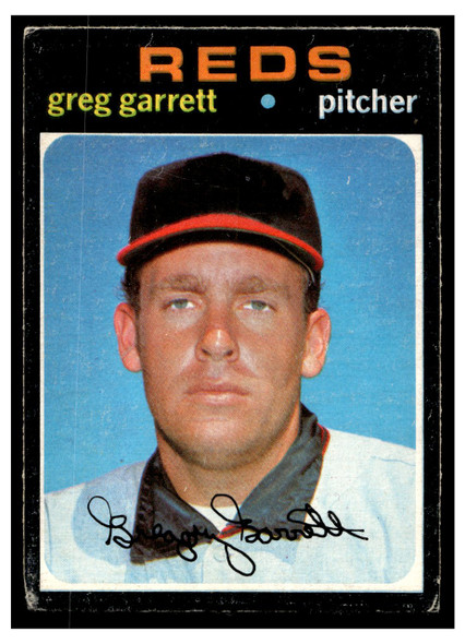 1971 O-Pee-Chee Greg Garrett #377 Low Grade front of card