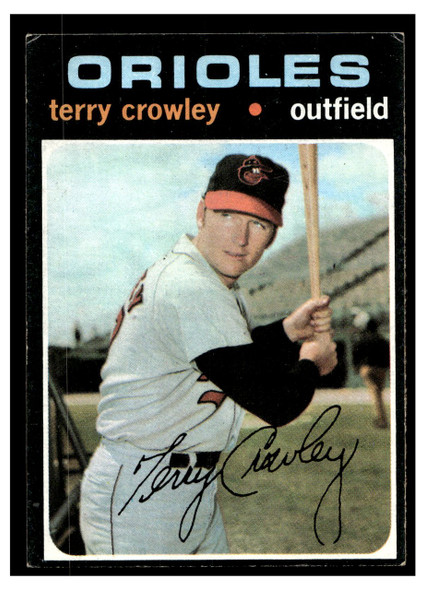 1971 Topps Terry Crowley #453 Low Grade - Creases front of card