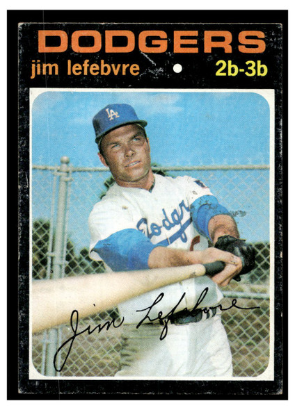 1971 Topps Jim Lefebvre #459 Low Grade - Marks front of card