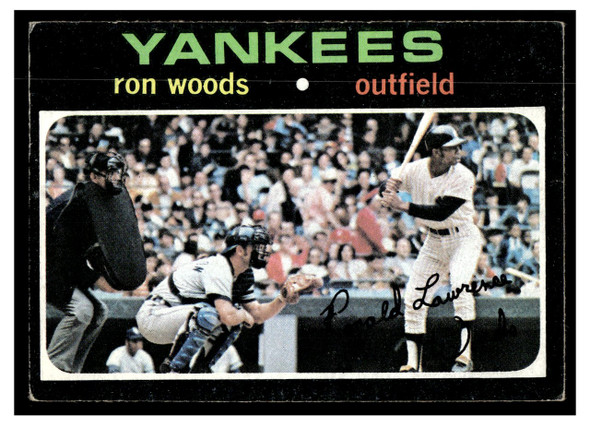1971 Topps Ron Woods #514 Low Grade front of card