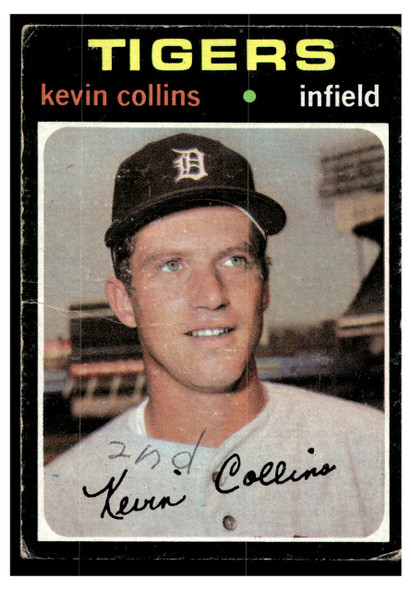 1971 Topps Kevin Collins #553 Low Grade - Creases front of card