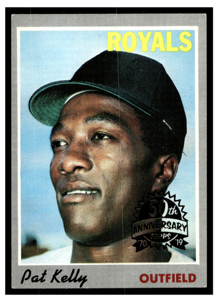 1970 Topps Pat Kelly #57 50th Anniversary stamped buyback Low Grade front of card