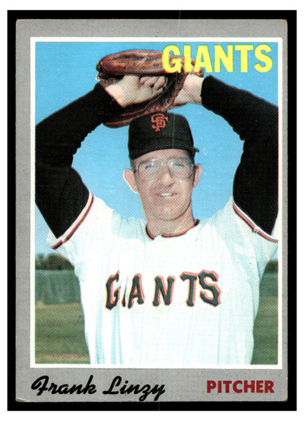 1970 Topps Frank Linzy #77 Low Grade front of card