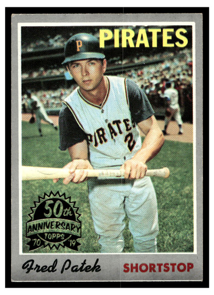 1970 Topps Freddie Patek #94 50th Anniversary buyback stamp Low Grade front of card