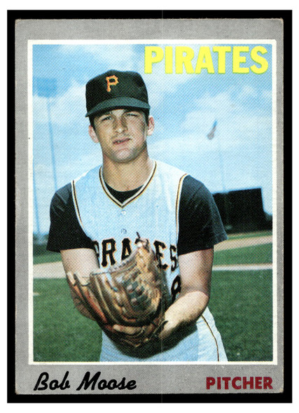 1970 Topps Bob Moose #110 Low Grade — Example A front of card