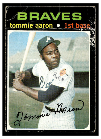 1971 Topps Tommie Aaron #717 Low Grade - Marks front of card
