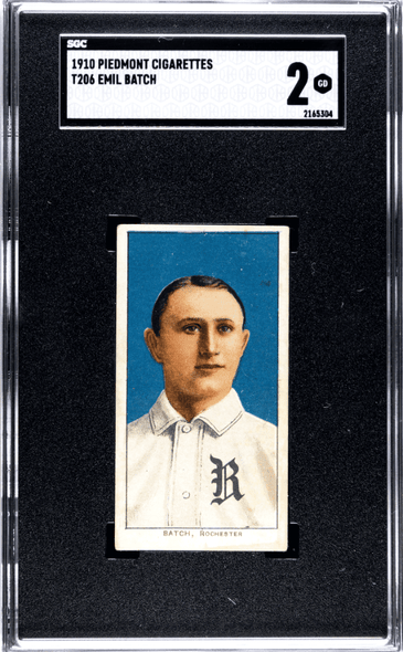 1910 T206 Emil Batch Piedmont 350 SGC 2 front of card