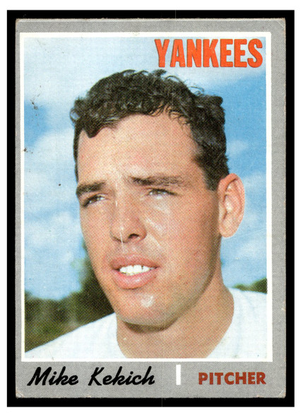 1970 Topps Mike Kekich #536 Low Grade front of card