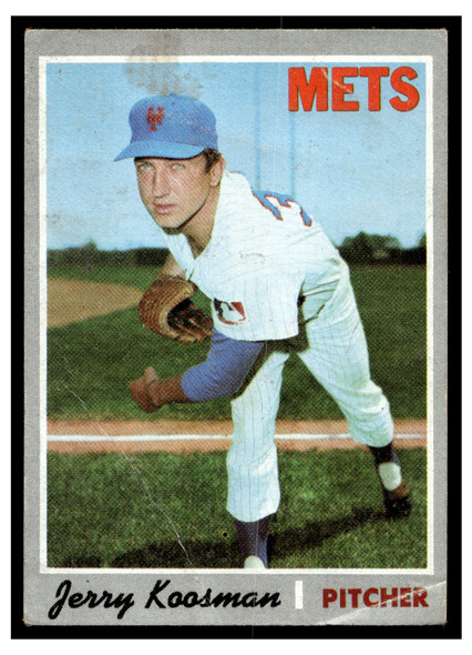 1970 Topps Jerry Koosman #610 Low Grade - Creases front of card
