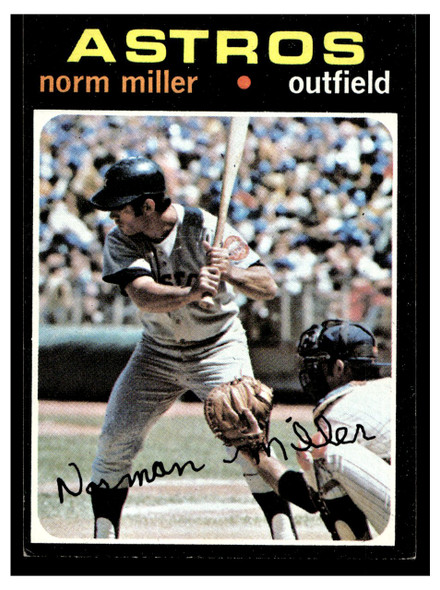 1971 Topps Norm Miller #18 Low Grade front of card