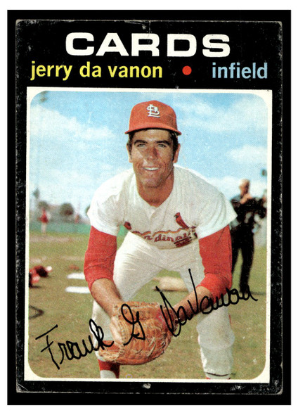 1971 Topps Jerry DaVanon #32 Low Grade front of card