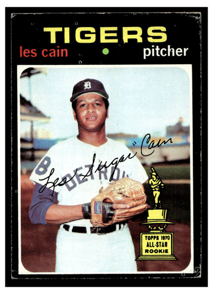 1971 Topps Les Cain #101 Low Grade front of card