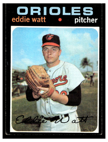 1971 Topps Eddie Watt #122 Low Grade front of card
