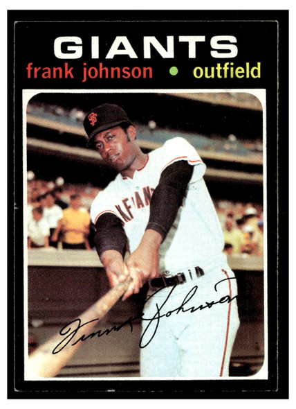 1971 Topps Frank Johnson #128 Low Grade front of card