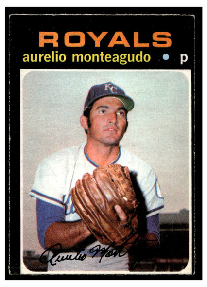 1971 O-Pee-Chee Aurelio Monteagudo #129 Low Grade front of card