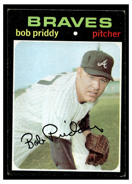 1971 Topps Bob Priddy #147 Low Grade front of card