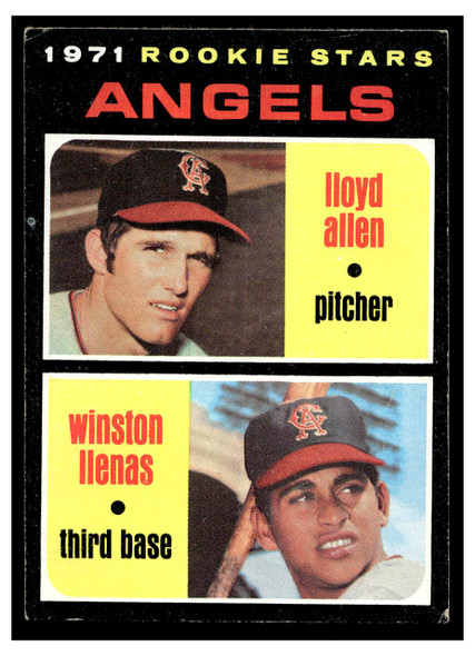 1971 Topps Lloyd Allen / Winston Llenas #152 Low Grade - Creases front of card