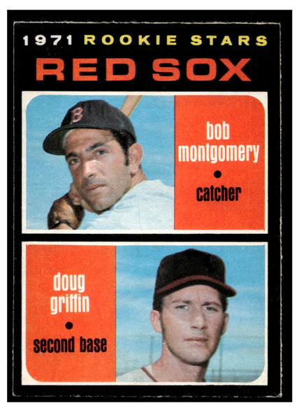 1971 O-Pee-Chee Bob Montgomery / Doug Griffin #176 Good front of card