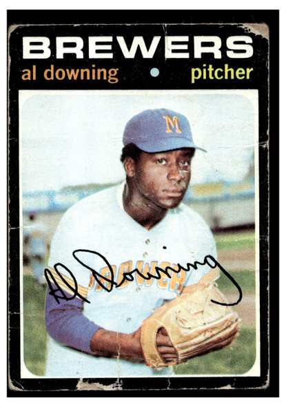 1971 Topps Al Downing #182 Poor front of card