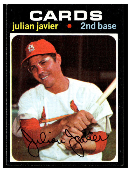 1971 Topps Julian Javier #185 Low Grade front of card