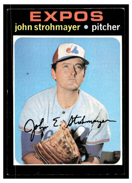 1971 Topps John Strohmayer #232 Rookie Card VG front of card