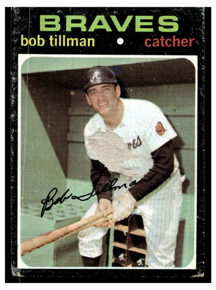 1971 Topps Bob Tillman #244 Poor front of card