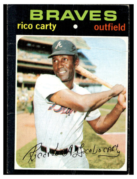 1971 Topps Rico Carty #270 Low Grade - Creases front of card