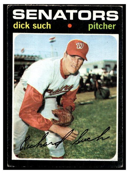 1971 Topps Dick Such #283 Rookie Card Low Grade front of card