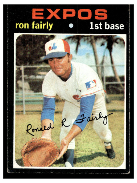 1971 Topps Ron Fairly #315 Low Grade - Creases front of card