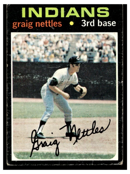 1971 Topps Graig Nettles #324 Low Grade - Creases front of card