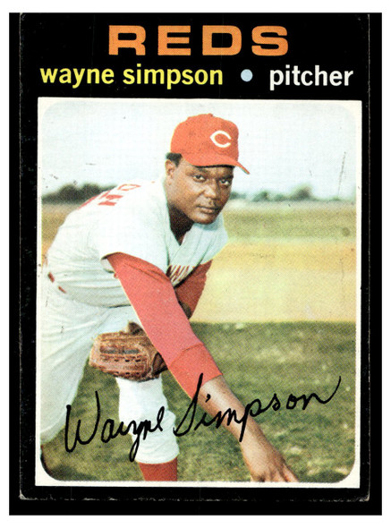1971 Topps Wayne Simpson #339 Rookie Card Low Grade front of card