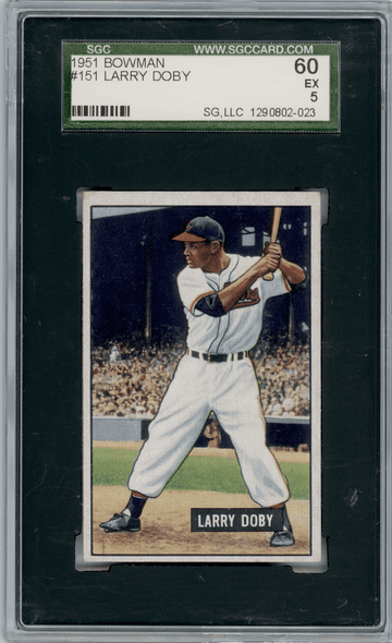 1951 Bowman Larry Doby #151 SGC 5 front of card