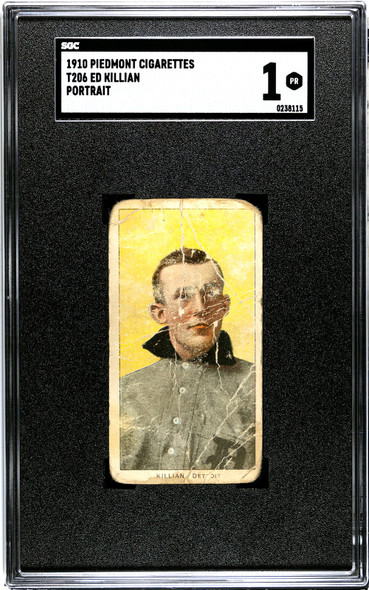 1910 T206 Ed Killian SGC 1 front of card