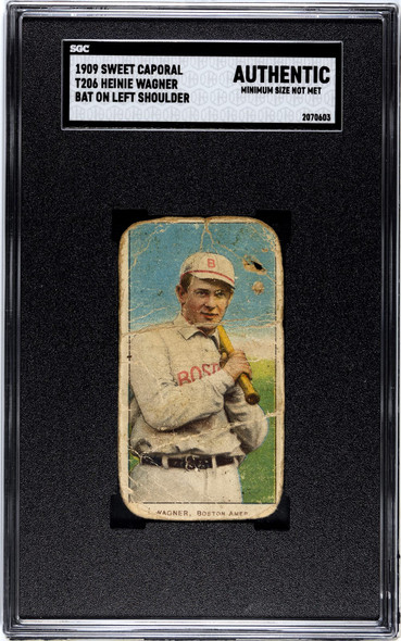 1909 T206 Heinie Wagner SGC A front of card
