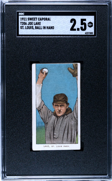 1911 T206 George Bell Pitching Follow Thru Sweet Caporal 350-460 SGC 3