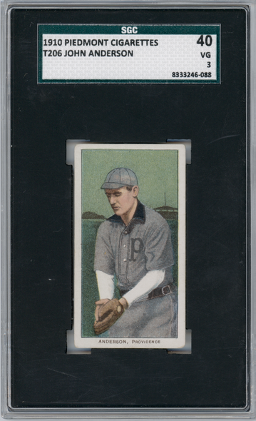 1910 T206 John Anderson Piedmont 350 SGC 3 front of card