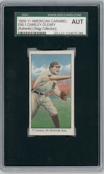 1909-11 E90-1 American Caramel Co. Charley O'Leary Nagy Collection SGC A front of card