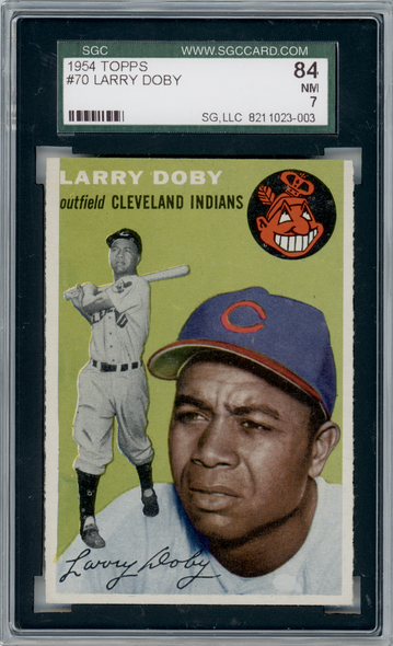 1954 Topps Larry Doby #70 SGC 7 front of card