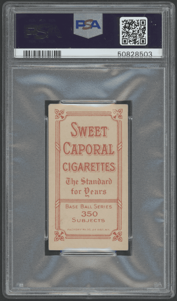 1910 T206 Bill Graham St. Louis Sweet Caporal 350 PSA 4 back of card