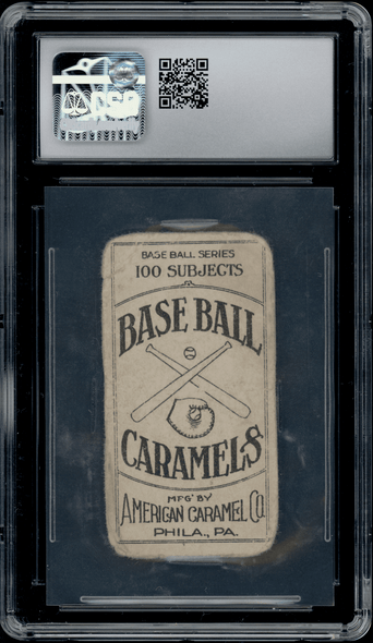 1909-1911 E90-1 American Caramel Roy Hartzell Fielding Baseball Caramels CSG 1 back of card