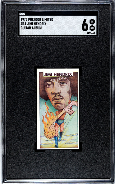 1975 Polydor Limited Jimi Hendrix #14 Guitar Album SGC 6 front of card