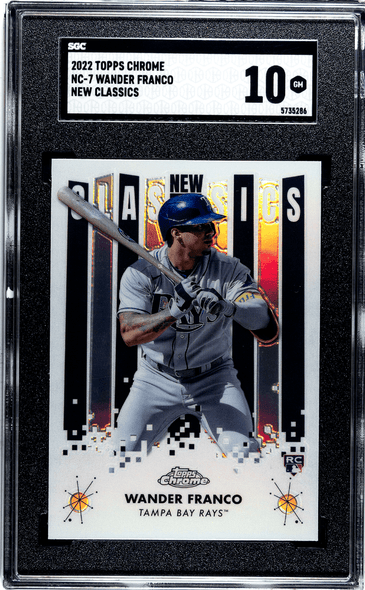 2022 Topps Chrome Wander Franco #NC-7 New Classics SGC 10 front of card